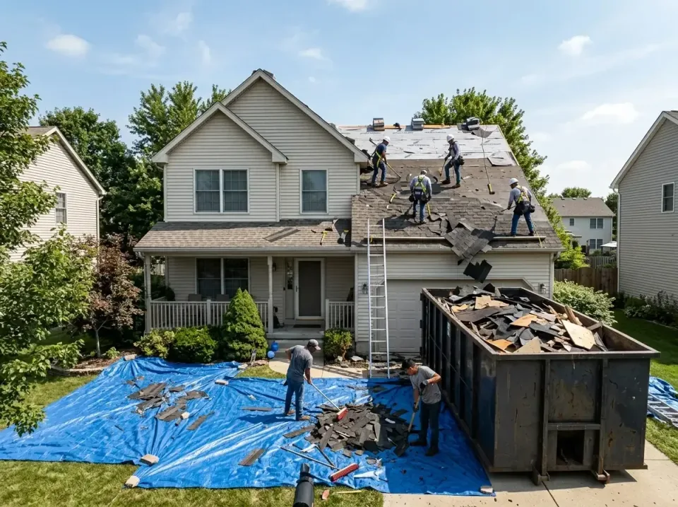 roof-replacement-debris-remova-004 — frequently asked questions, Cheapest Dumpster Rentals in Pine Air, FL